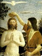 Piero della Francesca details from the baptism of chist Germany oil painting artist